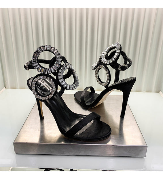 女性用シューズファッション奇妙なスタイルスティレットハイヒールサンダル