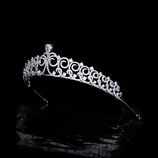 Simple Bridal Zircon Crown Hairband Hair Accessories Wedding Jewelry