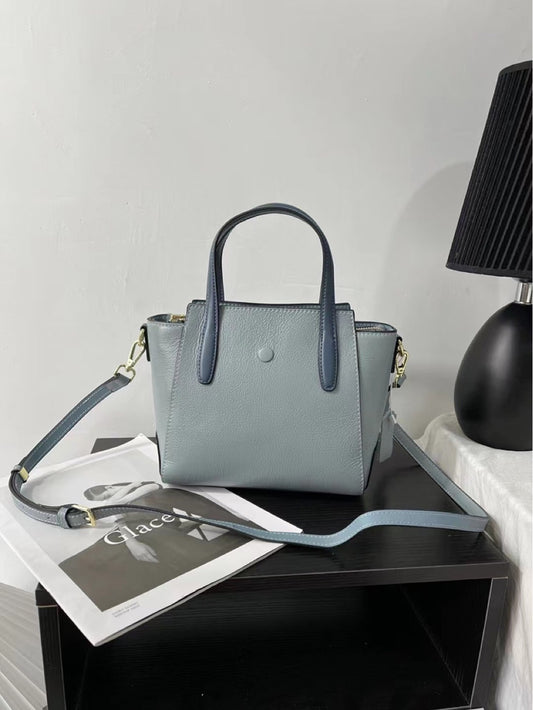 Tote Bag Original Design Yellow 100% Genuine Leather Women