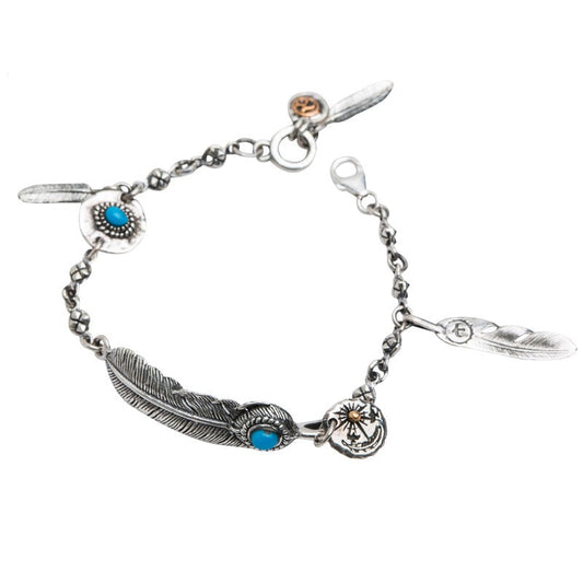 Indian style Feather Bracelet Bohemian Personality Jewelry