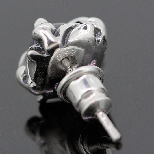 アメジスト宝石獣爪男性と女性のイヤリング