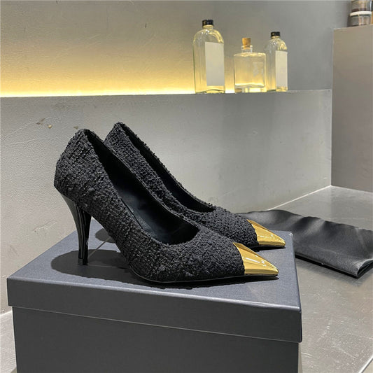 Ladies high heels pointed toe stiletto high heels