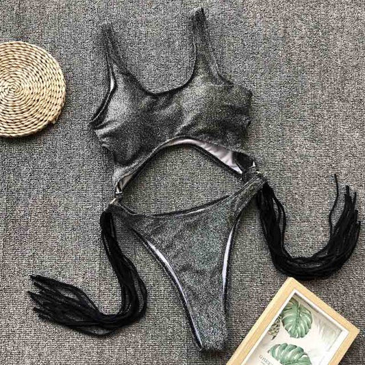 Leopard Swimwear Tummy Cut Out One Piece