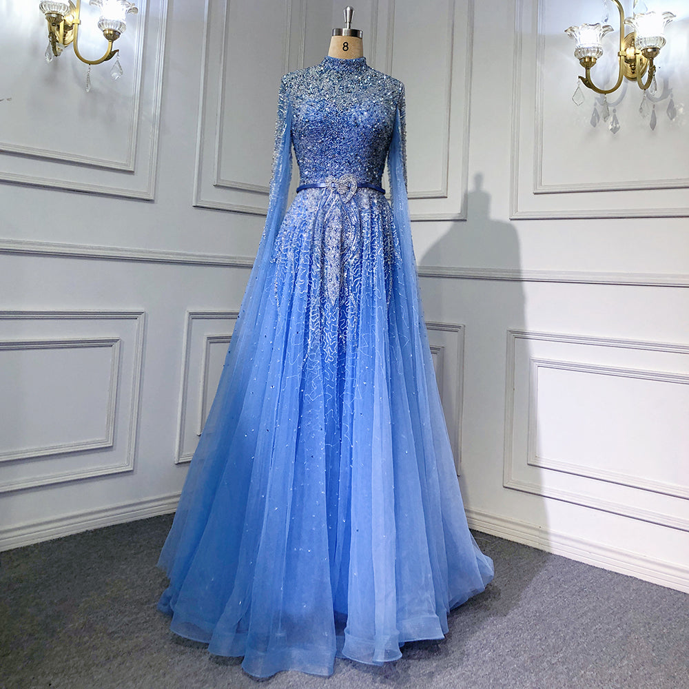 Cape Sleeves Evening Dresses Gowns