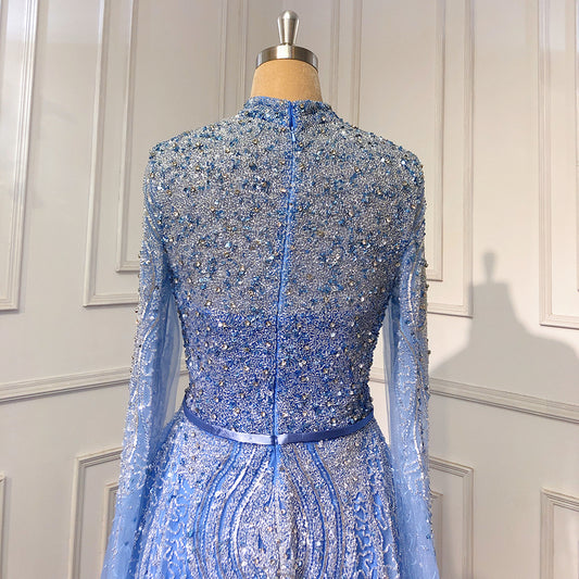 Cape Sleeves Evening Dresses Gowns