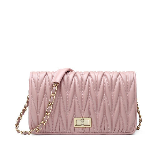 Women Messenger Bags Luxury Genuine Leather Handbags Designer Chain Shoulder Bag Crossbody for Lady Fold Sheepskin - LiveTrendsX