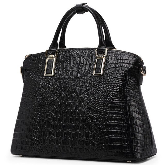Women Bags Authentic Women Crocodile Pattern Bag 100% Genuine Leather Women Handbag Big Totes Women Bag Famous Brand Bags Luxury - LiveTrendsX
