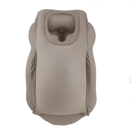 Travel pillow Inflatable pillows air soft cushion trip portable innovative products body back support Foldable blow neck pillow - LiveTrendsX