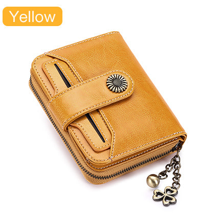 Trend Wallet Female Women Wallet Short Wallet Quality Coin Purse Women Button Purse Quality Flower Hardware 5185H-75 - LiveTrendsX