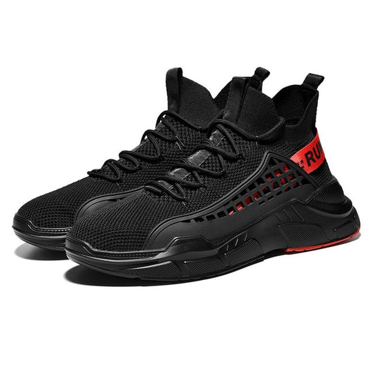 Running Shoes For Men Summer Sneakers Breathable Mesh Outdoor Sport Shoes Men Increase Black Upper Lace Up Male Shoes - LiveTrendsX