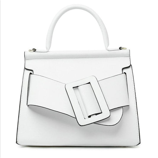 High Quality Luxury Womens Tote Bags Fashion Solid Belt Buckle Crossbody Bags European Large Capacity Handbags Shoulder Bag - LiveTrendsX