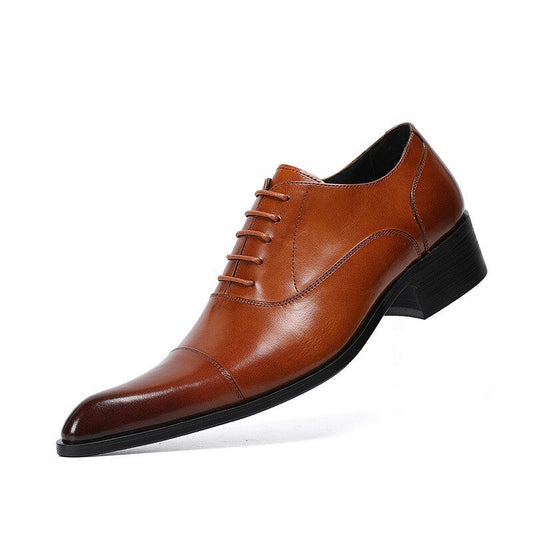 Retro Patent Leather Oxford Shoes for Men Plus Size - LiveTrendsX