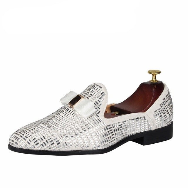 Rhinestones Mens slip on shoes Flats Moccasin Casual loafers - LiveTrendsX