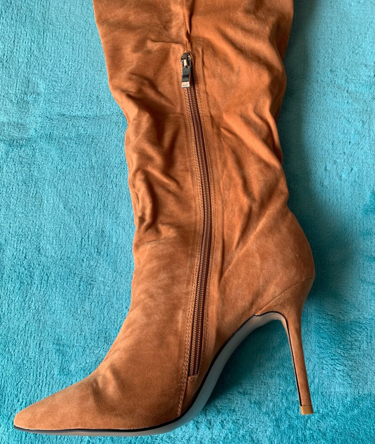 Woman Pleated High Heels Thigh High Boots - LiveTrendsX