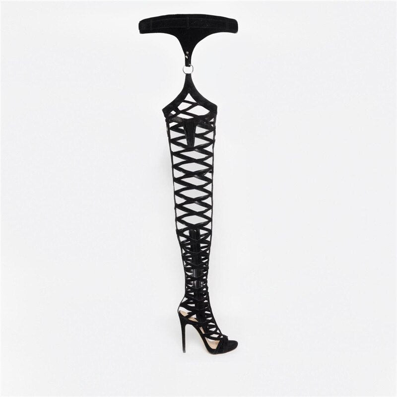 Women High Heels Long Over Knee Pants Boots Shoes - LiveTrendsX