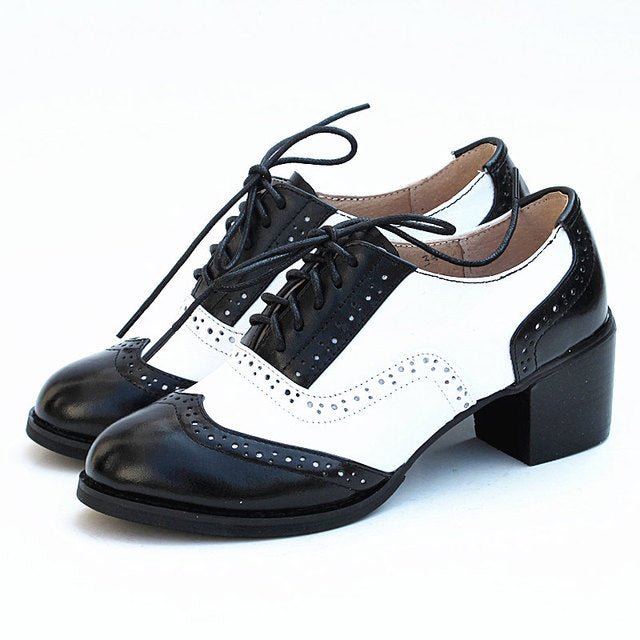 Women Vintage Thick Heels Retro Vintage Oxford - LiveTrendsX