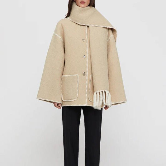 Women Woolen Coat highest quality Multi - color optional coat - LiveTrendsX