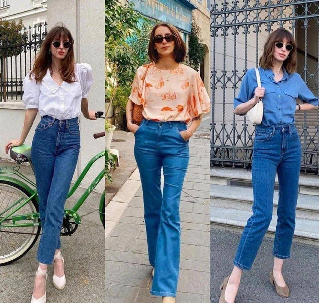 How to match French jeans? Let's take a look at the outfits of fashion bloggers and become street photographers in minutes