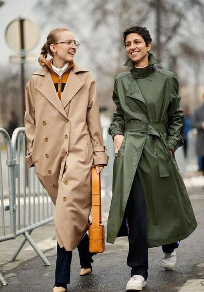 Which woolen coat is thinner? Choose A type and H type to highlight the elegant posture