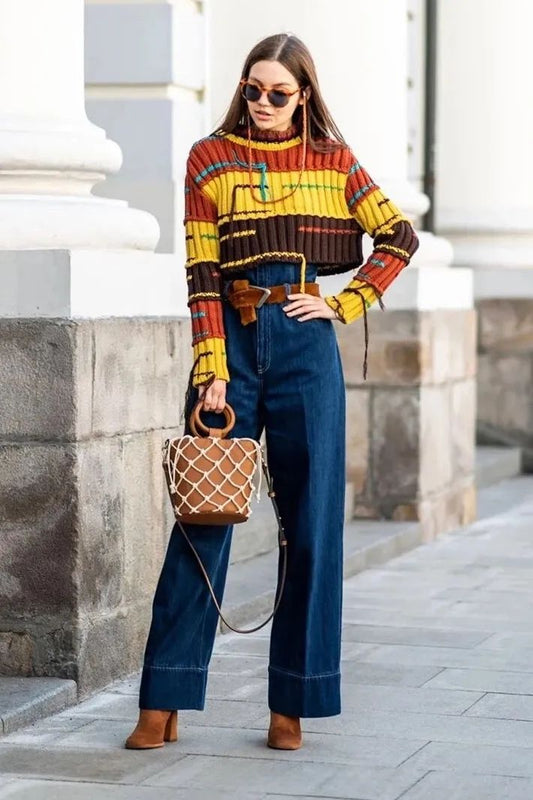 Several ways to wear straight trousers, you can easily have long legs and enjoy it, and you can truly combine advanced, straightforward, lazy, and handsome. - LiveTrendsX