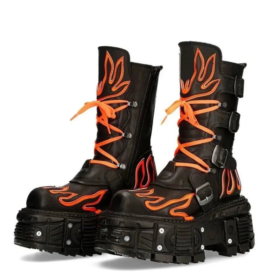 2024 New Women Versatile Retro Dark Punk Style Motorcycle Boots - LiveTrendsX