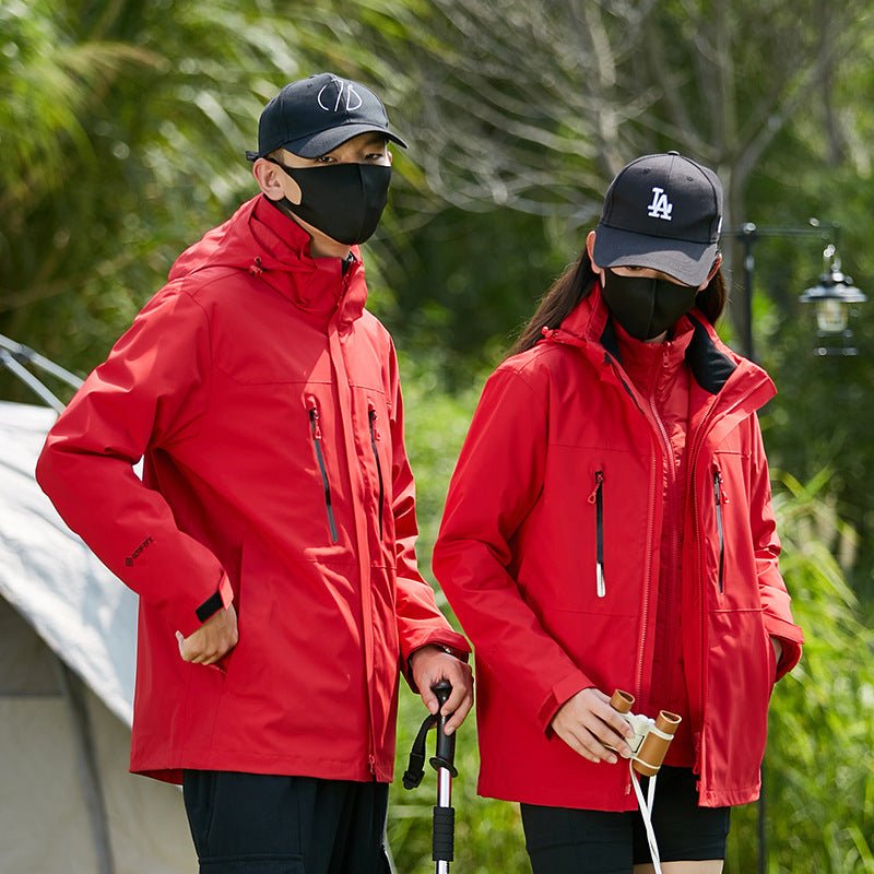 3 - in - 1 Waterproof Windbreaker for Men and Women - LiveTrendsX