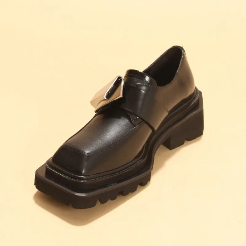 Thick Sole Niche High-end Height Increasing Genuine Leather Men Shoes
