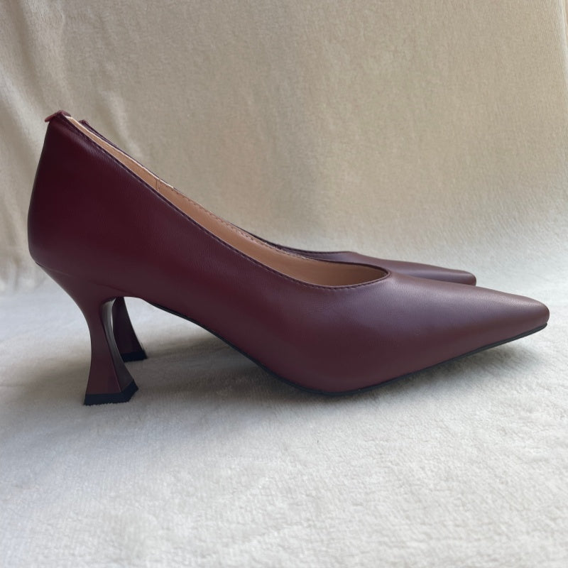 High heels lady pumps wedding shoes square toe