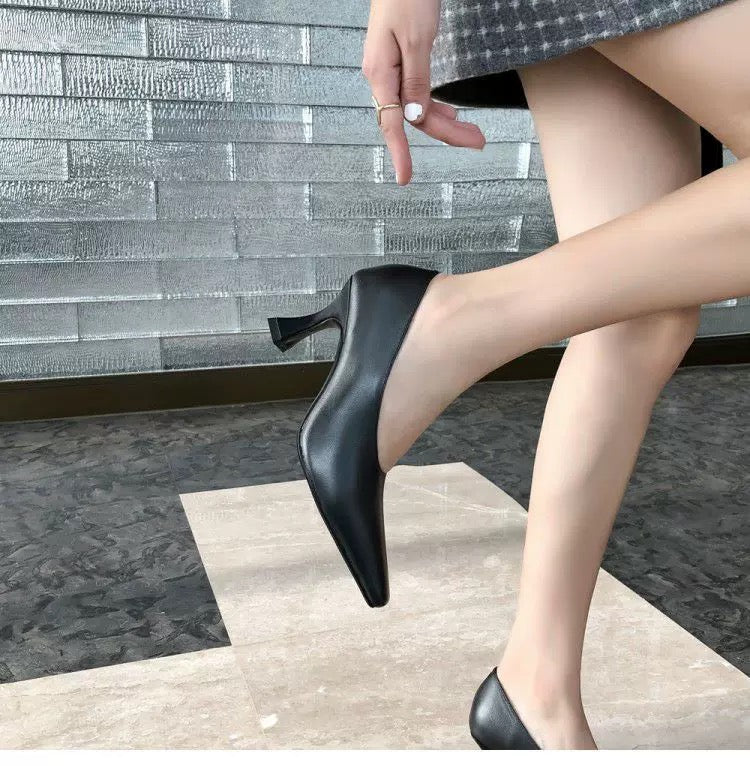 High heels lady pumps wedding shoes square toe