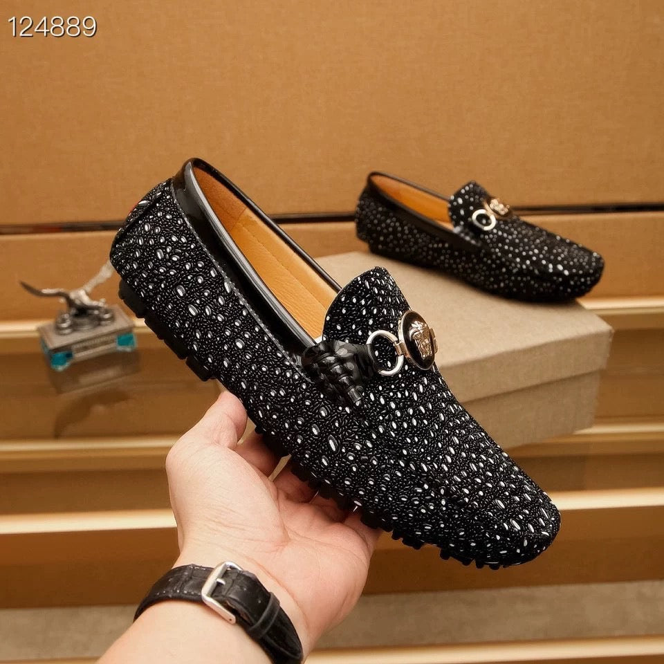 メンズドレスシューズ ライオンヘッド 本革 オックスフォード