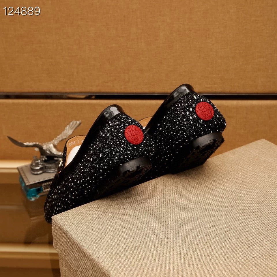 メンズドレスシューズ ライオンヘッド 本革 オックスフォード