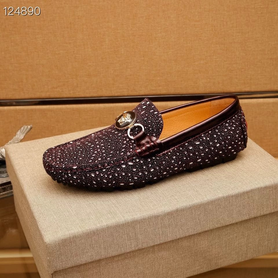 メンズドレスシューズ ライオンヘッド 本革 オックスフォード