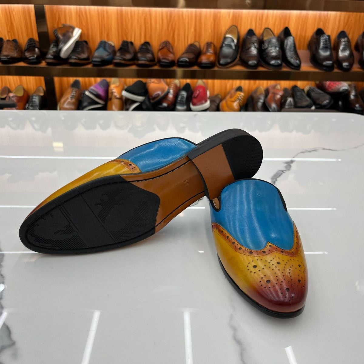 handmade leather cross-border special cowhide casual loafers men's