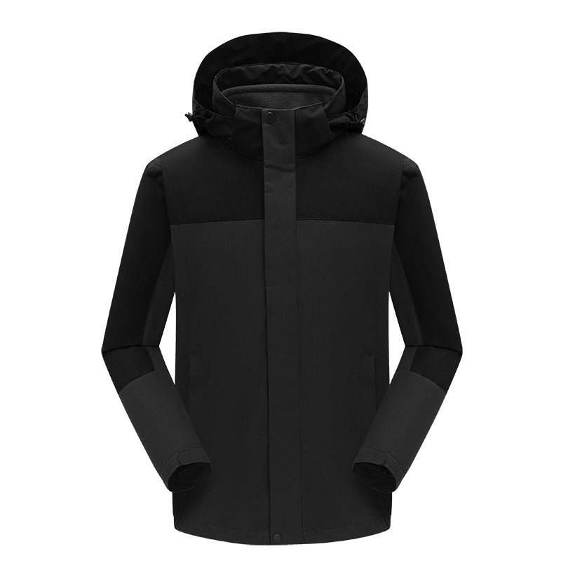 Versatile 3-in-1 Outdoor Jacket Waterproof Oil-Resistant Fleece