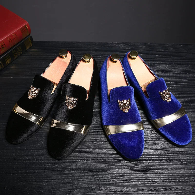 Men's casual loafers leather shoes men's versatile trend shoes