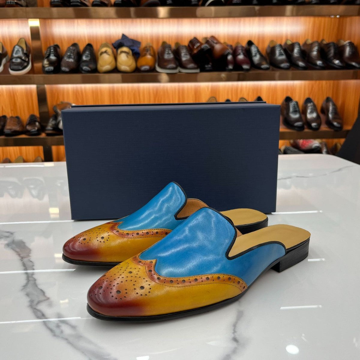 handmade leather cross-border special cowhide casual loafers men's