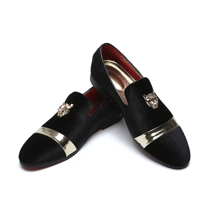 Men's casual loafers leather shoes men's versatile trend shoes