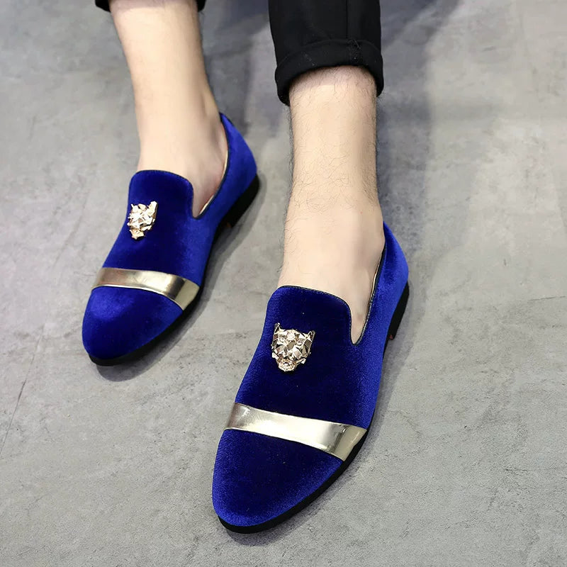 Men's casual loafers leather shoes men's versatile trend shoes