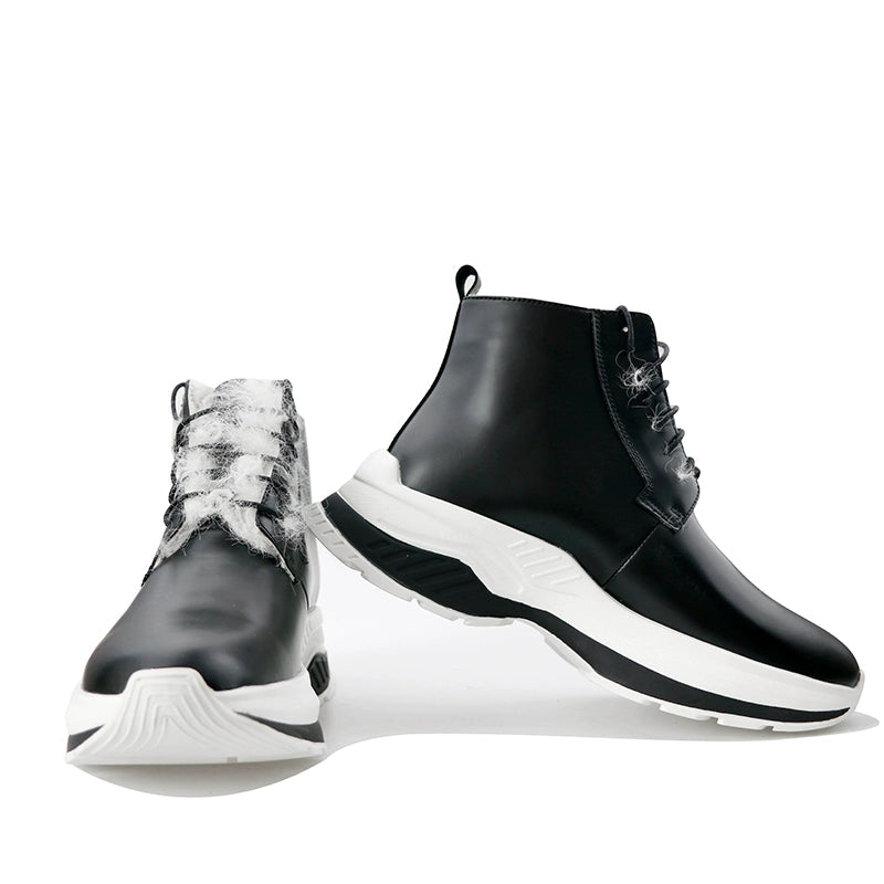 Winter cotton boots lamb wool inner wool boots fashion heightening thick-soled warm snow boots