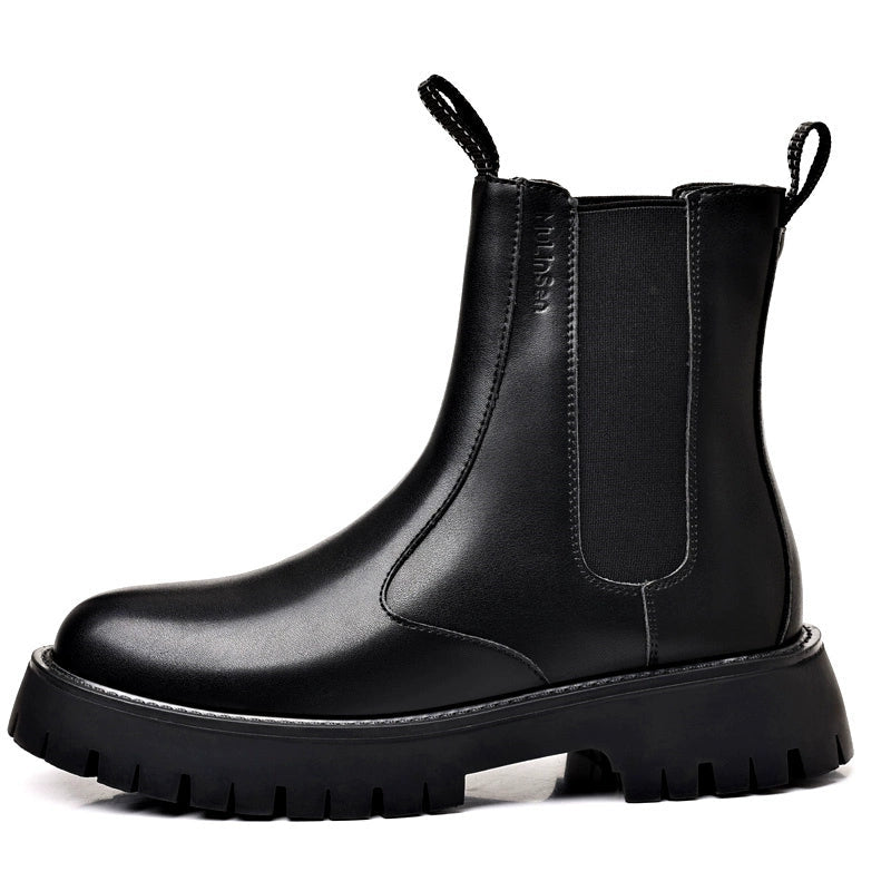 Soft Leather Martin Boots for Men Chelsea Boots (Up to Size 46)