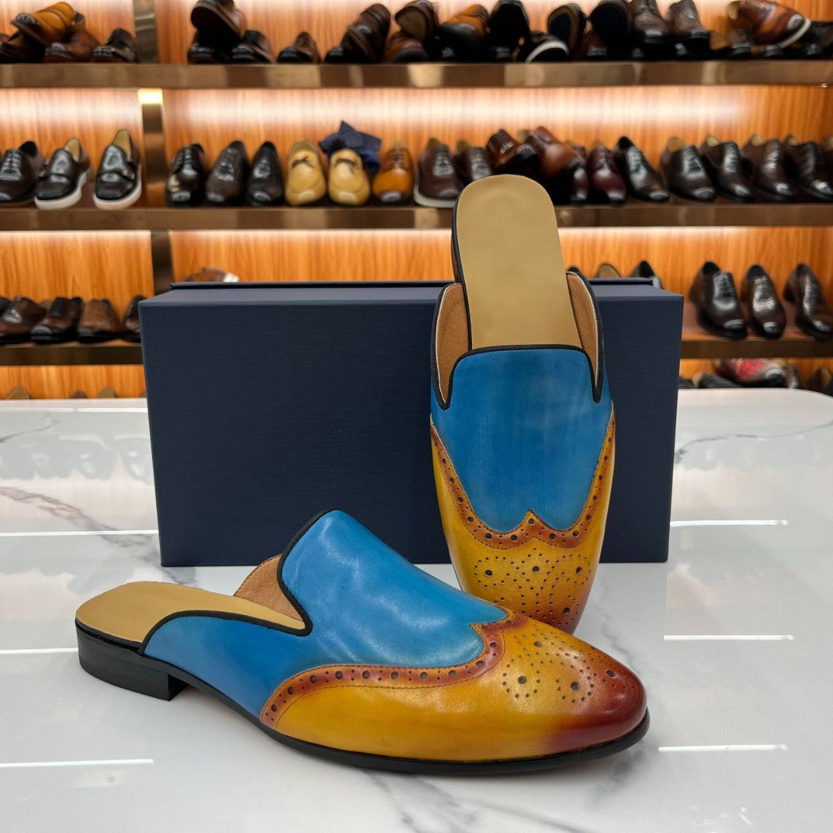 handmade leather cross-border special cowhide casual loafers men's
