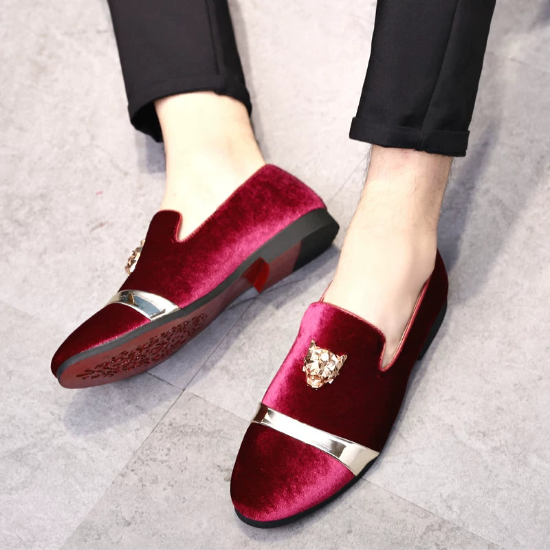 Men's casual loafers leather shoes men's versatile trend shoes