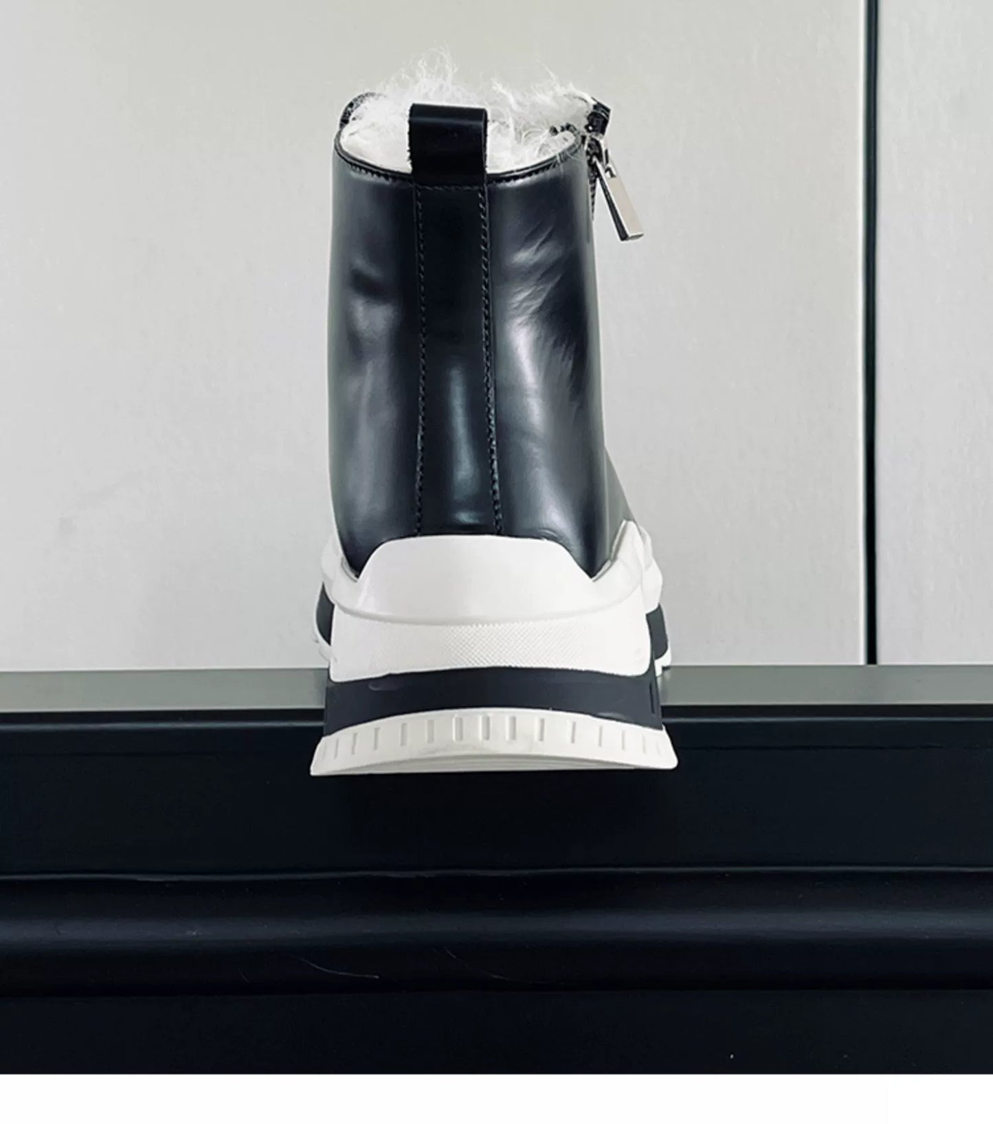 Winter cotton boots lamb wool inner wool boots fashion heightening thick-soled warm snow boots