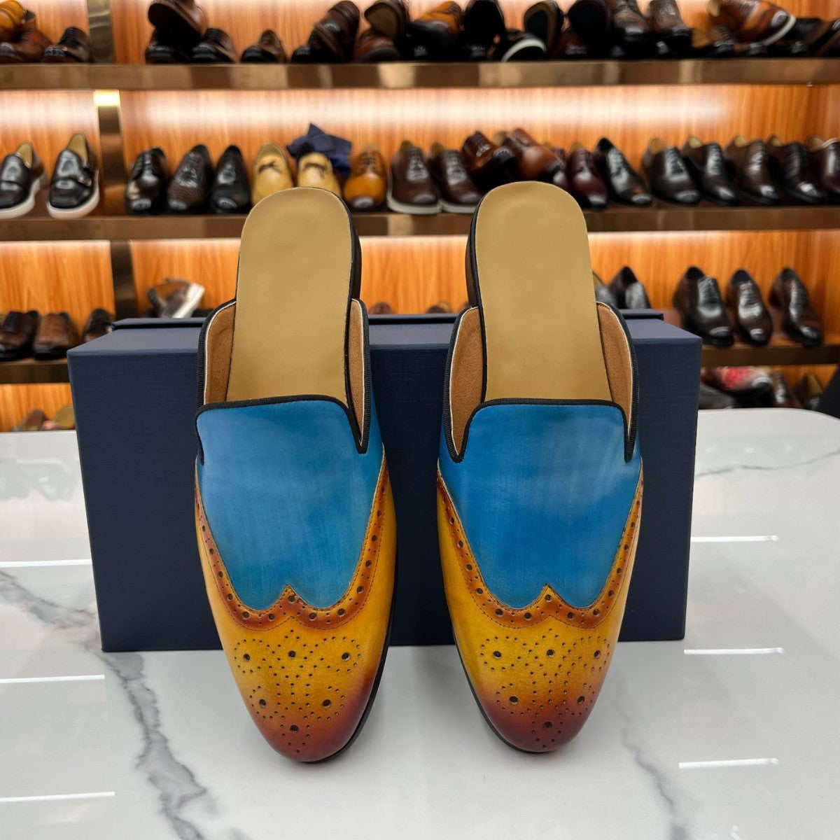 handmade leather cross-border special cowhide casual loafers men's