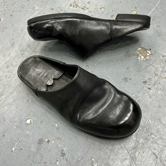 First-layer horsehide washed and distressed round-toe casualeasiest for match lazy outdoor slippers leather men shoes