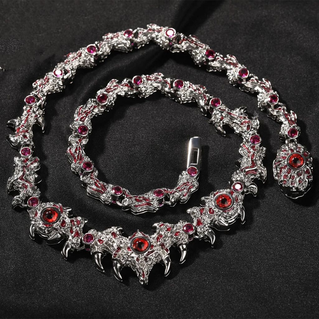 Gothic Ruby Victorian Choker Necklace