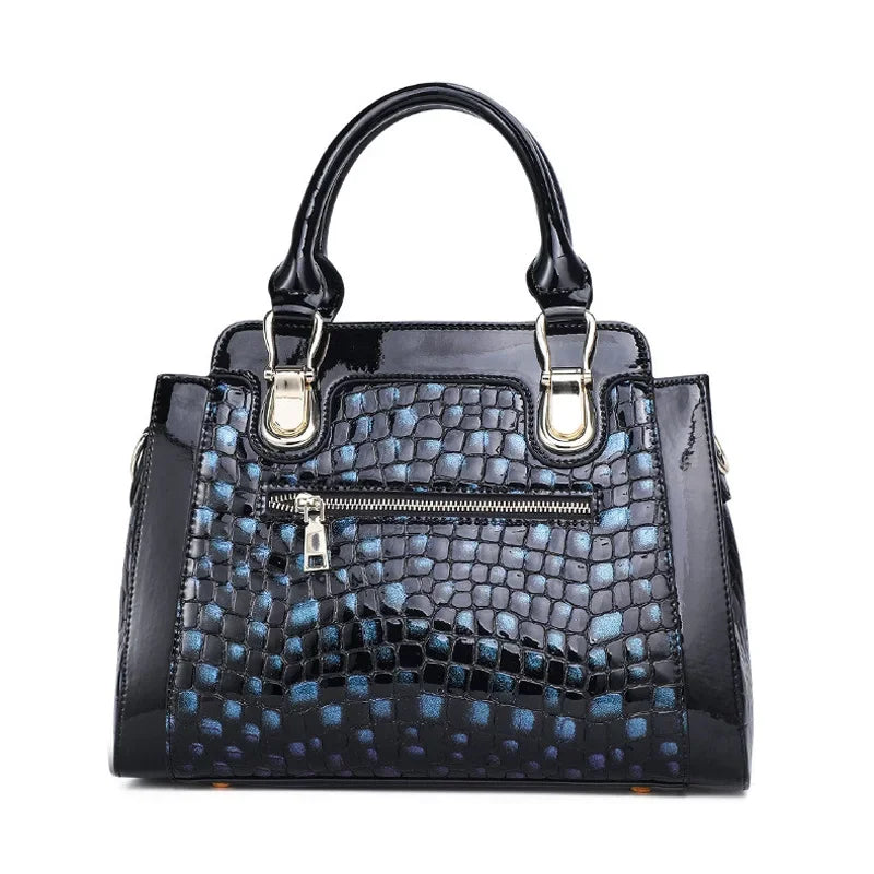 Alligator Women Handbags European Designer Leather Ladies Shoulder Bags Female Girl Crossbody Bag