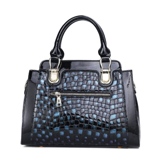Alligator Women Handbags European Designer Leather Ladies Shoulder Bags Female Girl Crossbody Bag