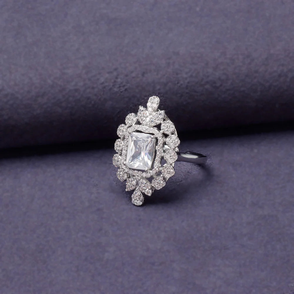 Gorgeous 5 Layered Imitation Pearl Choker with Cubic Zirconia Pendant Necklaces Bracelet Zircon 4PCS Jewelry Set