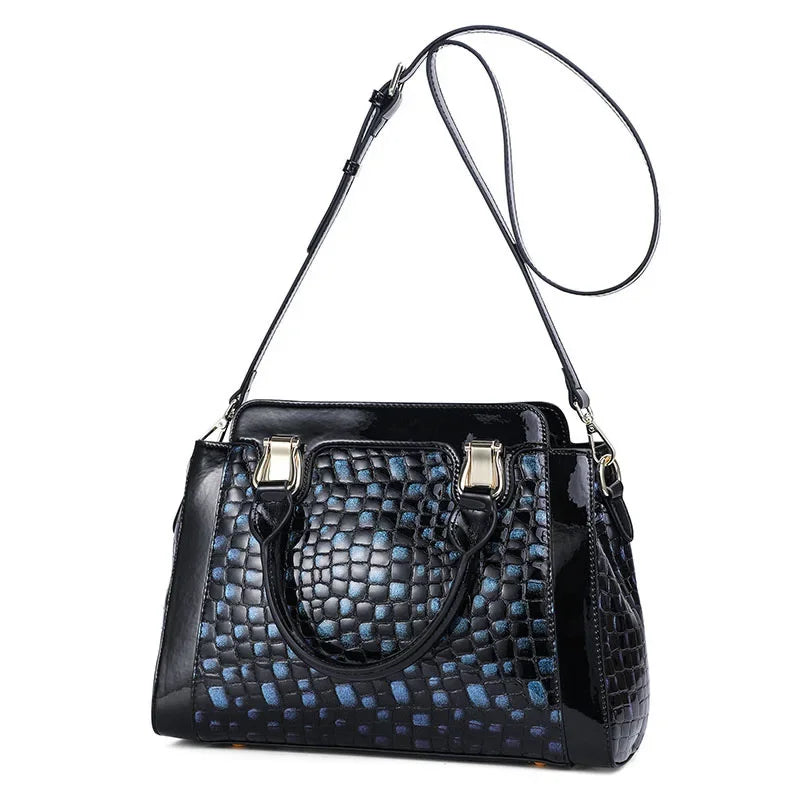 Alligator Women Handbags European Designer Leather Ladies Shoulder Bags Female Girl Crossbody Bag